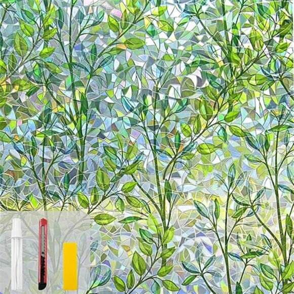 Window Privacy Film Stain Glass Window Film Rainbow Window Film Window clings - Picture 7 of 7